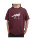 Big Boy's Word Art T-shirt - Howling Wolf