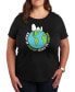 Trendy Plus Size Snoopy Clean Earth Graphic T-Shirt