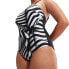 SPEEDO Shaping Square Neck Printed Swimsuit