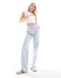 DTT Tall wide leg jeans in blue & white stripe