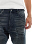 Weekday Time baggy fit bootcut jeans in deep ocean blue