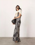 ASOS EDITION cami maxi dress in mono spot scarf print