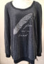 Dreamr New Women's Long Sleeve Scoop Neck Sweater Gray Size XS