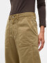 Mid Rise Twill Barrel Pants