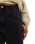 DTT Plus Lou mom jeans in washed black