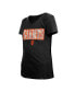 Big Girls Black San Francisco Giants Flip Sequin Team V-Neck T-shirt