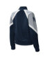 Women's Navy New York Yankees Touchdown Raglan Full-Zip Track Jacket