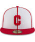 Men's White, Red Distressed Pittsburgh Crawfords Cooperstown Collection Turn Back The Clock 59FIFTY Fitted Hat