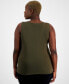 Plus Size V-Neck Sleeveless Tank Top