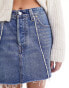 Levi's Recrafted icon denim skirt in mid blue