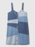 Patchwork Denim Mini Dress