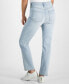 Petite High Rise Tummy Control Straight Leg Jeans, Created for Macy's