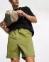 Another Influence oversized chino shorts in khaki