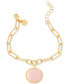 14K Gold Plated Callie Enamel Initial Bracelet