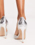 Be Mine Bridal Evella embellished heeled shoes with cutout in silver