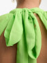 Collective the Label backless tiered mini dress in apple green