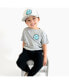 Toddler Boys Smiley Checker Patch Short Sleeve T-Shirt