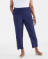 Plus Size Mid-Rise Rib-Waistband Pants, Created for Macy's