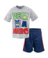 Toddler Boys Gekko Owlette Catboy T-Shirt and Mesh Shorts Outfit Set to