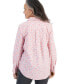 Women's Printed Cotton Split-Neck Popover Shirt, Created for Macy's