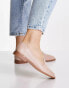 ASOS DESIGN Mussy loafer flat shoes in blush