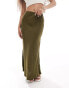 Nobody's Child Petite Mila midaxi skirt in khaki