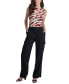 Petite Mid-Rise Straight-Leg Cargo Pants