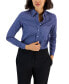 Women's Easy Care Button Up Long Sleeve Blouse