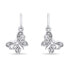 Design silver earrings Butterflies EA187W