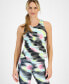 Women's Printed Shelf-Bra Tank Top, Created for Macy's