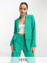 Vila Petite tailored blazer co-ord in green