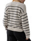 Women's Chill Vibes Striped Cotton Pullover Sweater