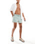 ASOS DESIGN swim shorts in short length in duck egg green