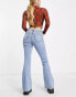 Topshop Jamie flare jeans in bleach