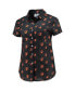 Women's Orange Baltimore Orioles Floral Button Up Shirt