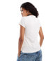 Weekday Milly super soft slim fit t-shirt in white