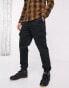 New Look cuffed cargo trouser in black