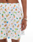 ASOS DESIGN broderie short co-ord in fruit print