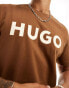 HUGO Red dulivio t-shirt in light brown