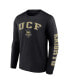 Men's Black UCF Knights Distressed Arch Over Logo Long Sleeve T-shirt