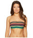 Stella McCartney 262220 Women's Stripe Bandeau Bikini Top Swimwear Size XS