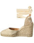 Castañer Carina 80 Canvas Wedge Espadrille Women's Beige 38