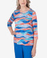 Petite Neptune Beach Crew Neck Beach Wave Top