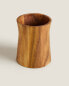 Acacia utensil holder