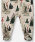 Baby Boys Baby Organic Cotton One Piece Pajama Gray Mix Printed Reindeer