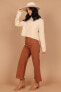 Women's Georgette High Waisted Straight Leg Pants