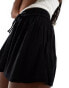 Brave Soul plisse shorts in black