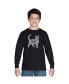 Boys Word Art Long Sleeve T-shirt - Cat