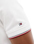 Tommy Hilfiger logo tipped regular polo in white