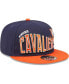 Men's Navy Virginia Cavaliers Two-Tone Vintage-Like Wave 9FIFTY Snapback Hat